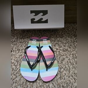 Billabong Striped Flip Flops